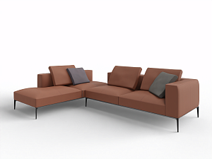 Sofa combination JAAN LIVING cognac Sofa combination JAAN LIVING cognac