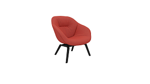 Lounge chair AAL 83 soft 644 red