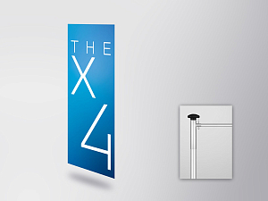 BMW THE X4 flag (horizontal) (80515A49796)