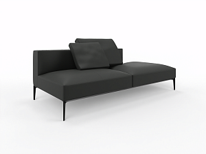 Récamière without armrest 2,5 seater backrest rechts intended JAAN LIVING black Récamière without armrest 2,5 seater backrest rechts intended JAAN LIVING black
